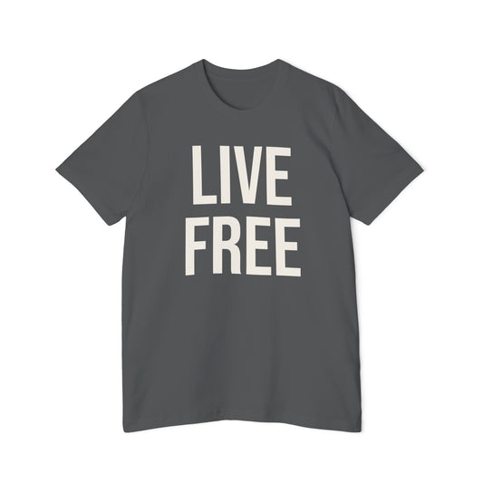 Live Free T-Shirt — 'Live Free' Front & 'Freedom Looks Good On You' Back, Patriotic Casual Tee