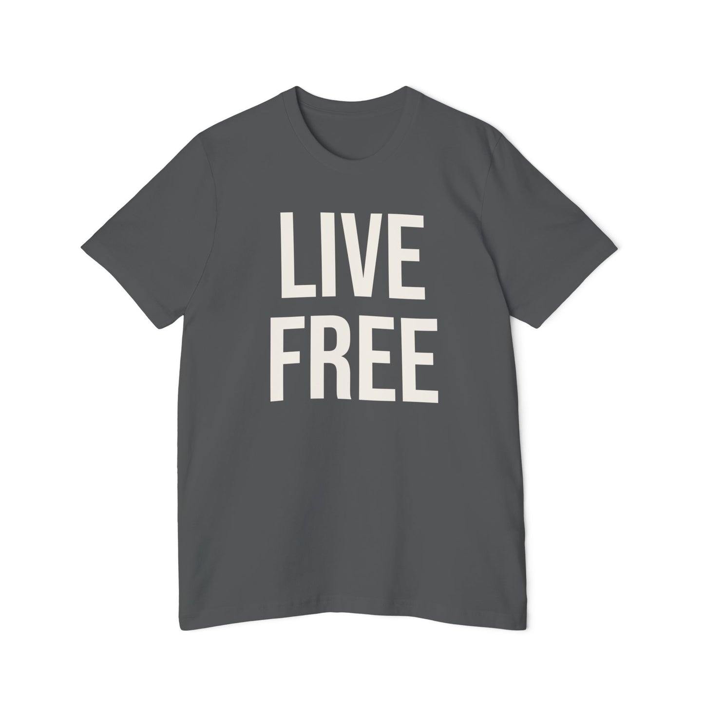 Live Free T-Shirt — 'Live Free' Front & 'Freedom Looks Good On You' Back, Patriotic Casual Tee
