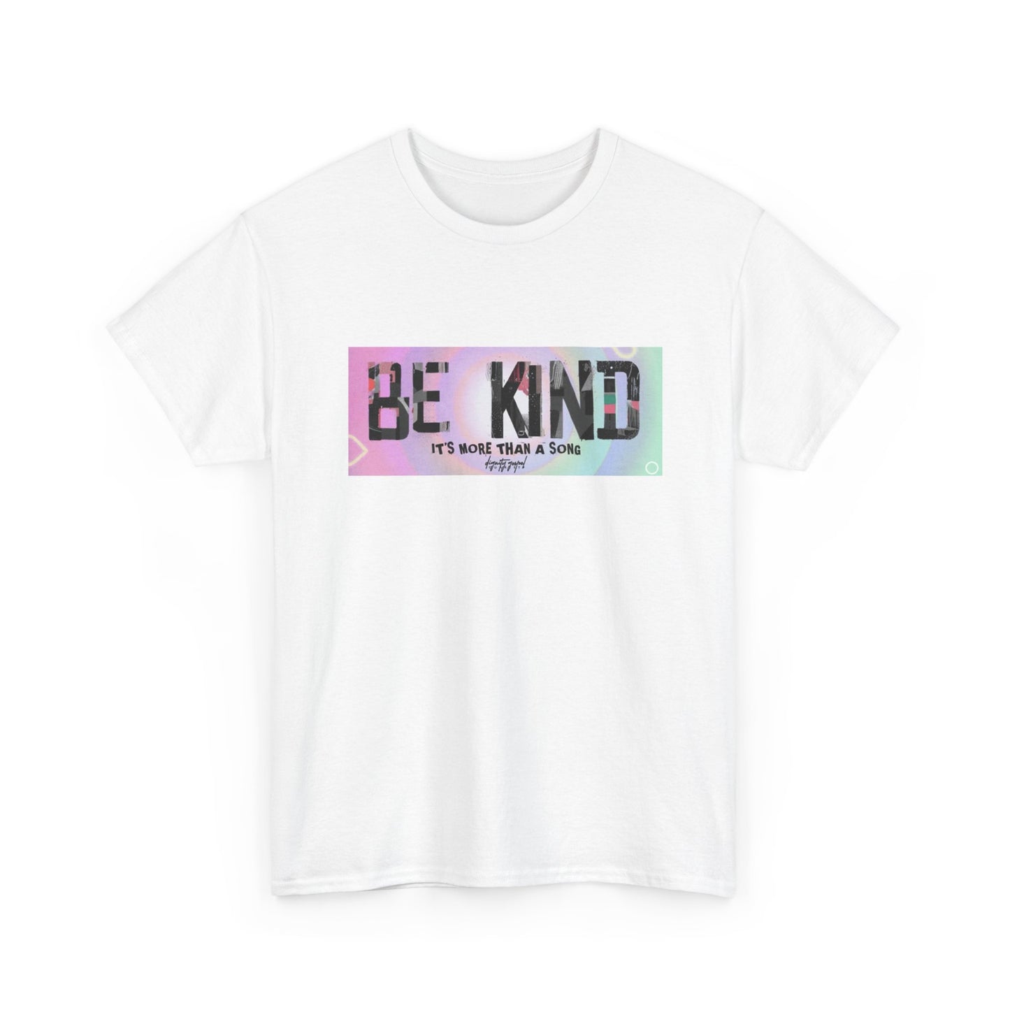 Be Kind Graphic Tee — Pastel Tie-Dye 'Be Kind It's More Than A Trend' T-Shirt