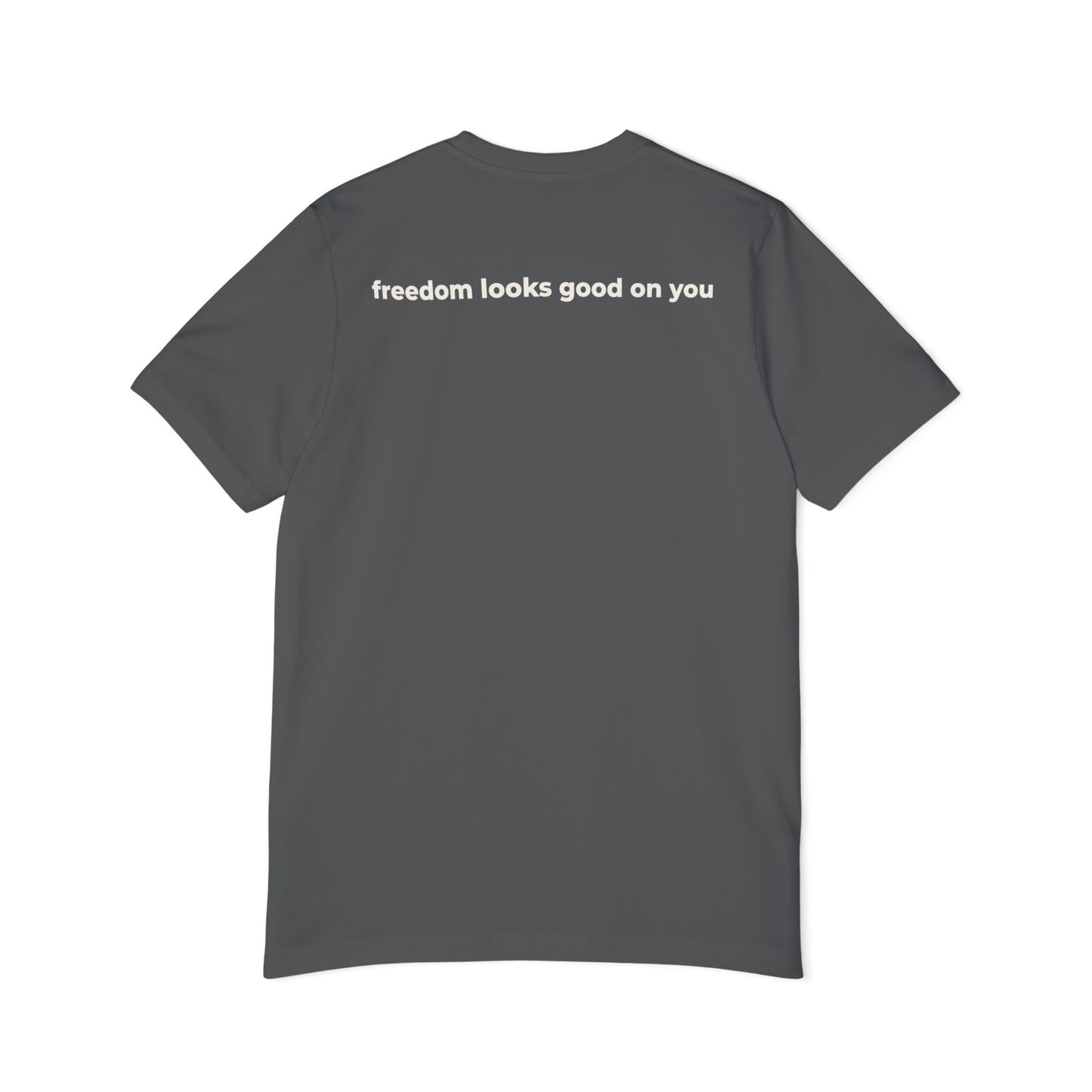 Live Free T-Shirt — 'Live Free' Front & 'Freedom Looks Good On You' Back, Patriotic Casual Tee